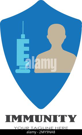 Immunization awareness month card or background. vector illustration. Stock Vector