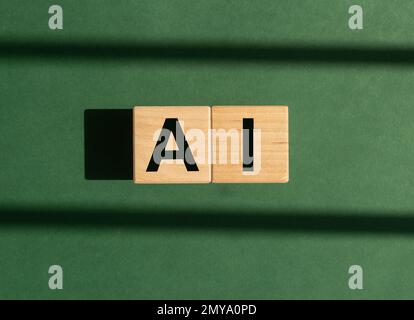 AI artificial intelligence and eco awareness concept. High quality photo Stock Photo
