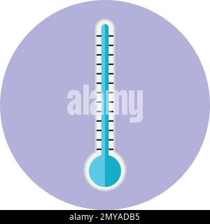 Thermometers icon with different zones. Vector image isolated on white background Stock Vector