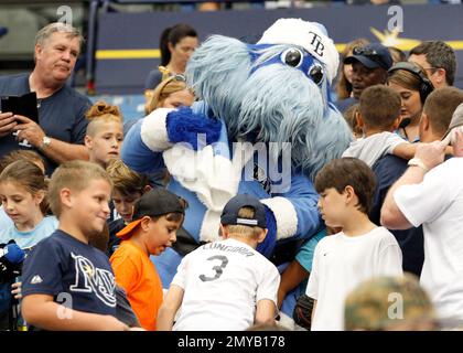 Raymond the Tampa Bay Rays Mascot was in attendance to celebrate