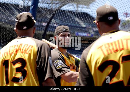 Mike Trout 27 2015 American League All-Star Game Black T-Shirt