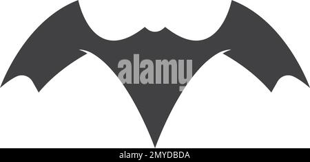 Bat ilustration logo vector design template Stock Vector