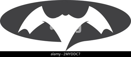 Bat ilustration logo vector design template Stock Vector