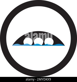 Bridge ilustration logo vector template Stock Vector