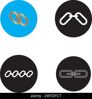 Chain Icon in trendy flat style isolated on grey background. Connection symbol for your web site design, logo, app, UI. Vector illustration, EPS10. Stock Vector