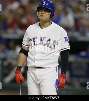 This is a 2020 photo of Shin-Soo Choo of the Texas Rangers baseball team.  This image reflects the Texas Rangers active roster as of Wednesday, Feb.  19, 2020, when this image was