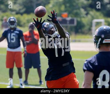 Seattle Seahawks linebackers Heath Farwell (55) and Korey Toomer (59)  tackle Chicago Bears wide receiver Alshon Jeffery (17) in the fourth  quarter of a pre-season game at CenturyLink Field in Seattle, Washington