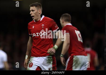 Cardiff, UK. 04th Feb, 2023. Liam Williams of Wales looks on. Guinness Six Nations championship 2023 match, Wales v Ireland at the Principality Stadium in Cardiff on Saturday 4th February 2023. pic by Andrew Orchard/Andrew Orchard sports photography/ Alamy Live News Credit: Andrew Orchard sports photography/Alamy Live News Stock Photo
