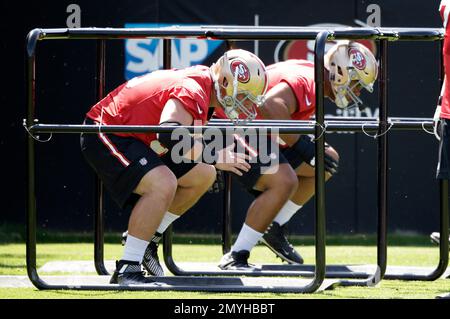 San Francisco 49ers offensive lineman Jordan Mills in action against the  Minnesota Vikings during an NFL preseason football game, Saturday, Aug. 20,  2022, in Minneapolis. (AP Photo/Craig Lassig Stock Photo - Alamy