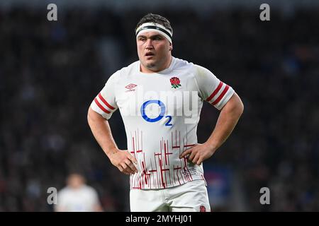 Jamie George of England during the 2023 Guinness 6 Nations match England vs Scotland at Twickenham Stadium, Twickenham, United Kingdom, 4th February 2023 (Photo by Craig Thomas/News Images) in, on 2/4/2023. (Photo by Craig Thomas/News Images/Sipa USA) Credit: Sipa USA/Alamy Live News Stock Photo