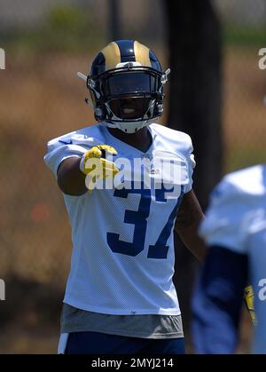 Los Angeles Rams safety Jordan Fuller (4) before an NFL football game  against the San Francisco 49ers, Sunday, Sept. 17, 2023, in Inglewood,  Calif. (AP Photo/Kyusung Gong Stock Photo - Alamy