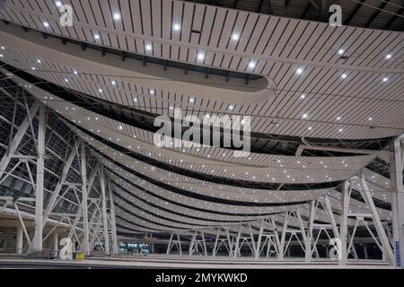 Beijing south railway station interior Stock Photo