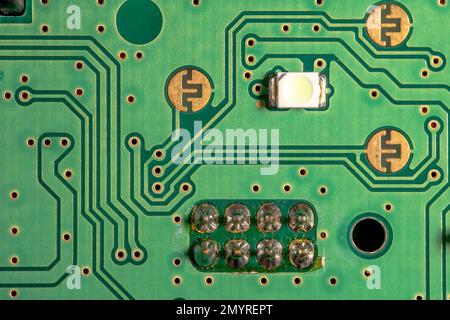 Circuit board for a vehicle controller Stock Photo
