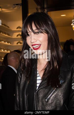 Daisy Lowe leaves the Kate Spade New York flagship store opening party in  London, Thursday, April 21, 2016. (Photo by Vianney Le Caer/Invision/AP  Stock Photo - Alamy