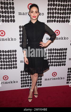 Emmy Rossum attends the Marimekko for Target launch event at the High Line  on Thursday, April 7, 2016, in New York. (Photo by Charles  Sykes/Invision/AP Stock Photo - Alamy
