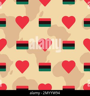 Beige Vector African Symbols repeat pattern background design Stock Vector
