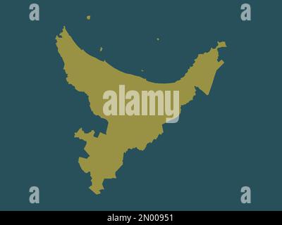 Bay of Plenty, regional council of New Zealand. Solid color shape Stock Photo