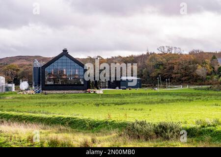 ARDARA, COUNTY DONEGAL , IRELAND - NOVEMBER 8 2022 : Ardara distillery is producing at the Wild Atlantic Way. Stock Photo