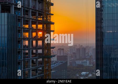 The construction of Beijing li ze business district Stock Photo - Alamy