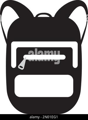 bagpack travel icon logo design illustration Stock Vector