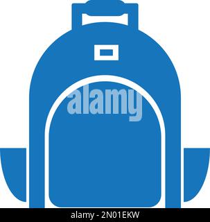 bagpack travel icon logo design illustration Stock Vector