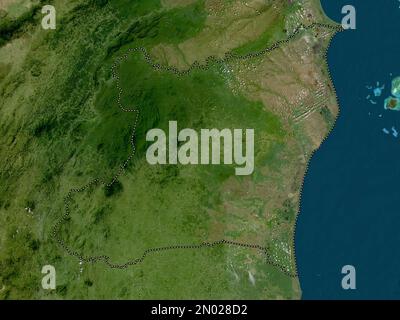 Atlantico Norte, autonomous region of Nicaragua. Low resolution satellite map Stock Photo