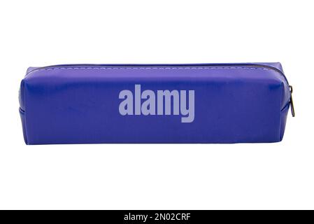 Long pencil pen case container isolated on the white background Stock Photo