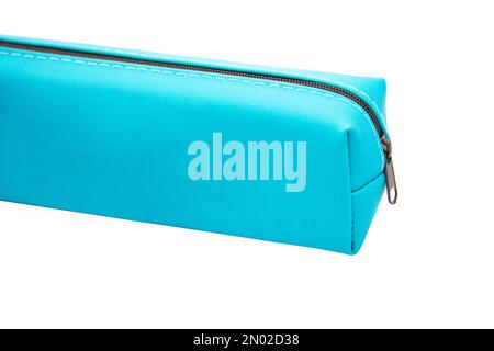 Long pencil pen case container isolated on the white background Stock Photo