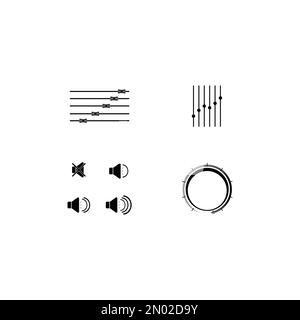 volume bar icon design illustration Stock Vector