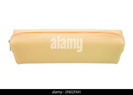 Long pencil pen case container isolated on the white background Stock Photo