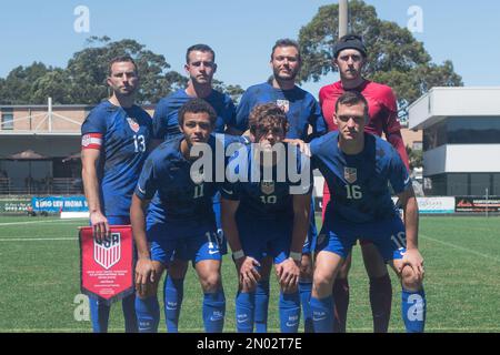 Manly, Australia. 04th Feb, 2023. United States Men's 7-a-side Paralympic National Soccer Team seen during the Pararoos vs USA game held at Cromer Park, Cromer NSW. Final score: Pararoos 0:0 USA. Credit: SOPA Images Limited/Alamy Live News Stock Photo