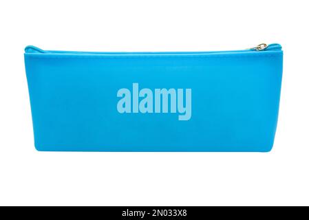 Long pencil pen case container isolated on the white background Stock Photo