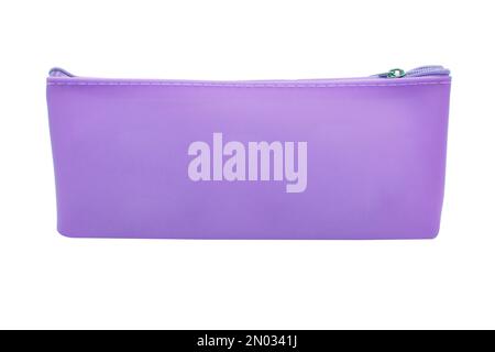 Long pencil pen case container isolated on the white background Stock Photo