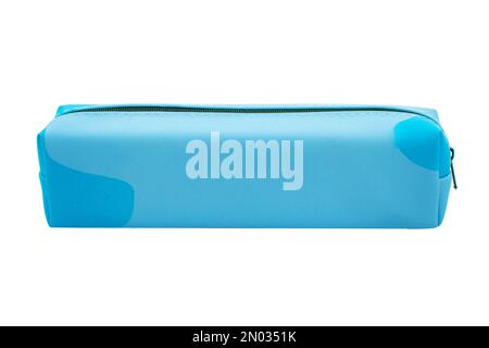 Long pencil pen case container isolated on the white background Stock Photo