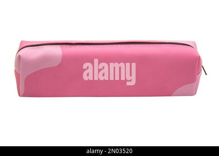 Long pencil pen case container isolated on the white background Stock Photo