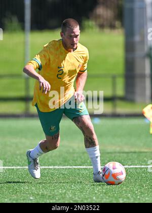 Benjamin Roche (L) of the Australian Men's 7-a-side National soccer ...