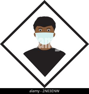 People using Safety breathing masks Corona Virus. Industrial safety N95 mask, dust protection respirator and breathing medical respiratory mask. Hospi Stock Vector