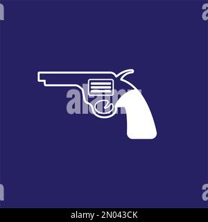 Gun logo vector illustration design and background Stock Vector