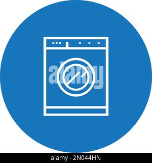 washing machine logo vector design illustration template Stock Vector