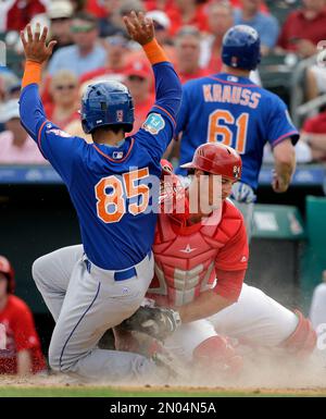 Washington, United States Of America. 03rd Sep, 2019. New York Mets  shortstop Luis Guillorme (13) and third baseman Todd Frazier (21) converse  in the dugout prior to the game against the Washington