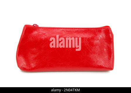 Long pencil pen case container isolated on the white background Stock Photo
