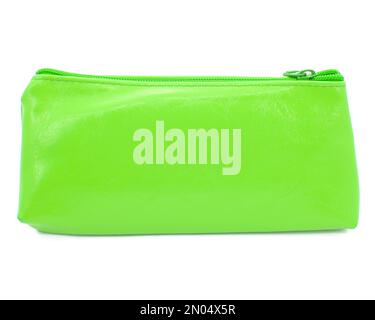 Long pencil pen case container isolated on the white background Stock Photo