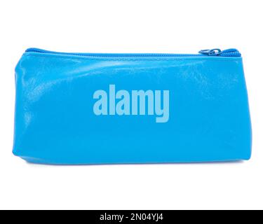 Long pencil pen case container isolated on the white background Stock Photo