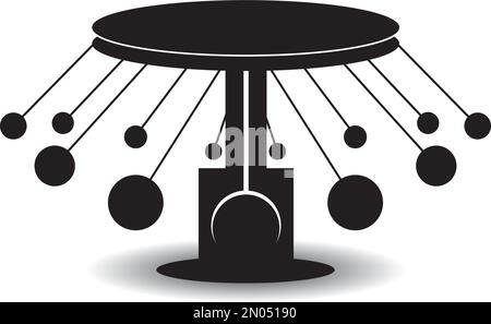 Carousel icon vector design illustration background Stock Vector