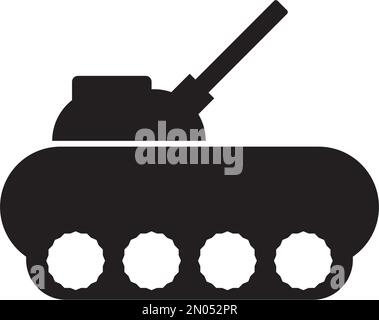 Military tank icon vector design illustration template Stock Vector
