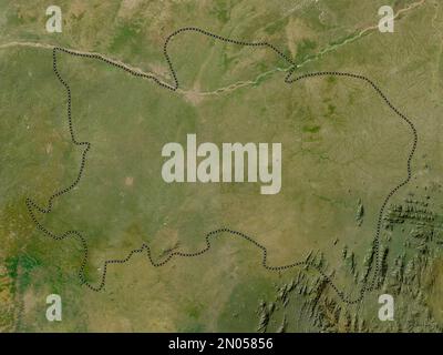 Benue, state of Nigeria. Low resolution satellite map Stock Photo