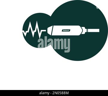 Exhaust icon vector illustration design template Stock Vector