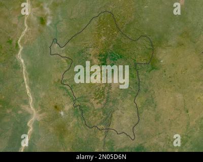 Enugu, state of Nigeria. Low resolution satellite map Stock Photo