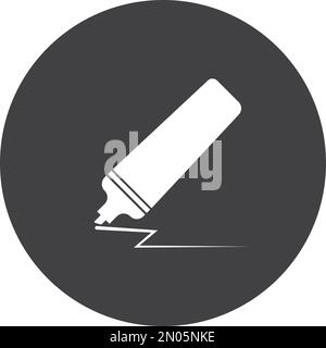 The marker vector icon. filled flat sign for mobile concept and web design.symbol,logo illustration and background. Stock Vector