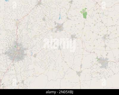 Osun, state of Nigeria. Open Street Map Stock Photo